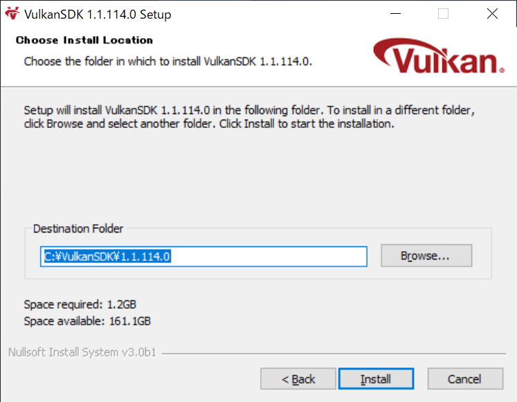 VulkanSDKインストール